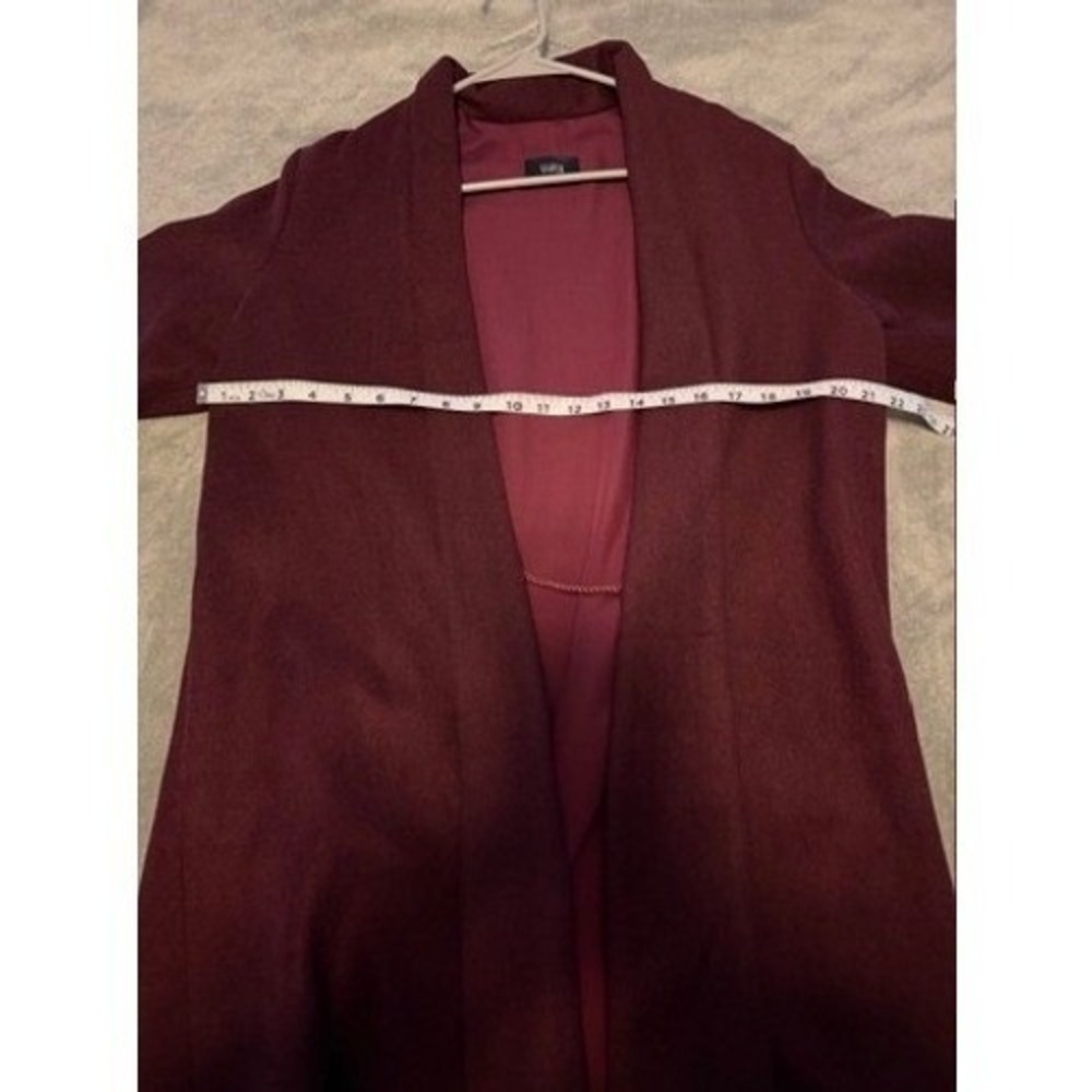 KAAREM Changes Shawl Collar Long Sleeve Jacket Eggplant Size M - Picture 6 of 7